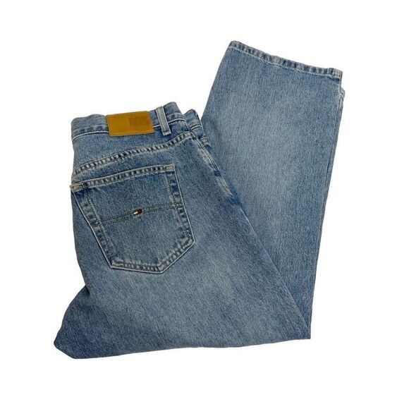 Tommy Hilfiger Y2K light wash boyfriend crop jeans size 8 - Picture 11 of 13